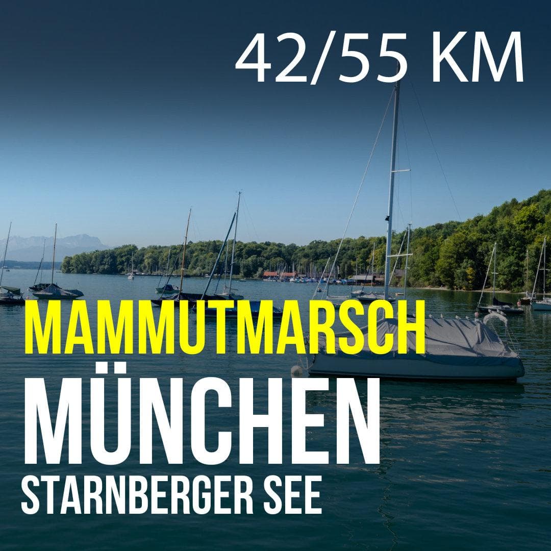 Mammutmarsch München / Starnberger See - 42/55 KM