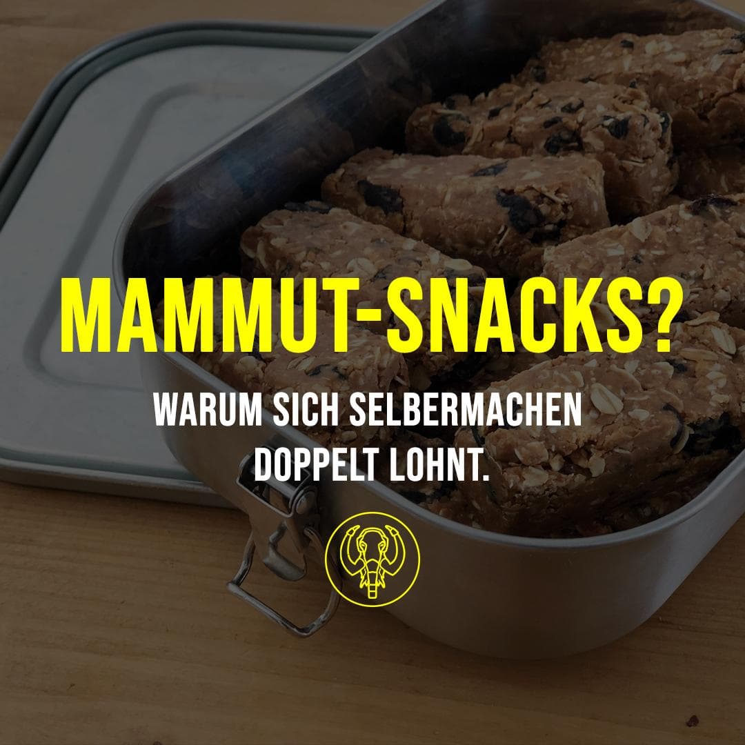 Mammut-Snacks? Ab in die Küche!