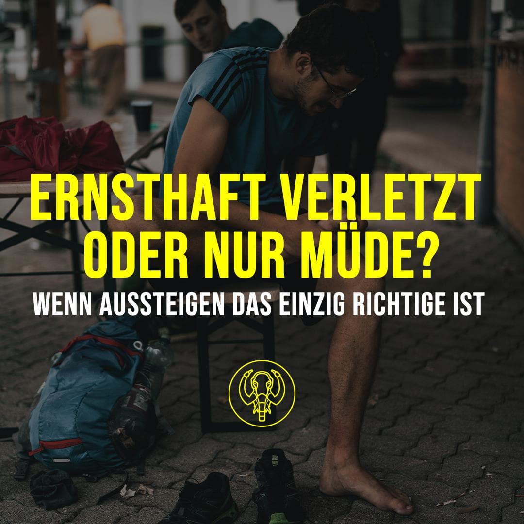 Ernsthaft verletzt oder nur müde? Wenn Aussteigen das einzig Richtige ist