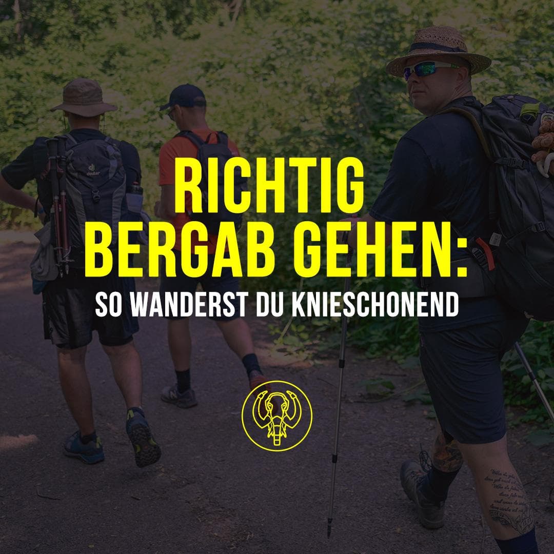 Richtig bergab gehen: So wanderst du knieschonend